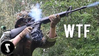 Guy Brings Scary Realistic FULL-AUTO Drum Mag M16A1 and DESTROYS Everyone!