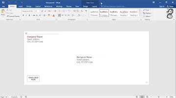 How to Create an Envelope in Word
