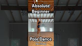 Absolute Beginner Pole Dance Combo- no upper body strength required #poledance #polefit #poleflow