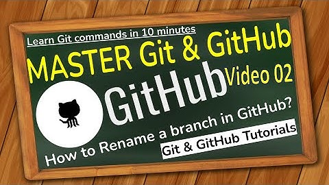 How to Rename a branch in GitHub Video 02