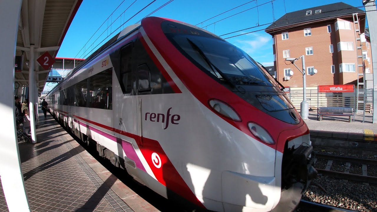 Renfe Madrid Cercanias desde Villalba a la estación Nuevos minesterios || Naik kereta api