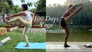 100 Days of Yoga Transformation - Comparisons of Before and After