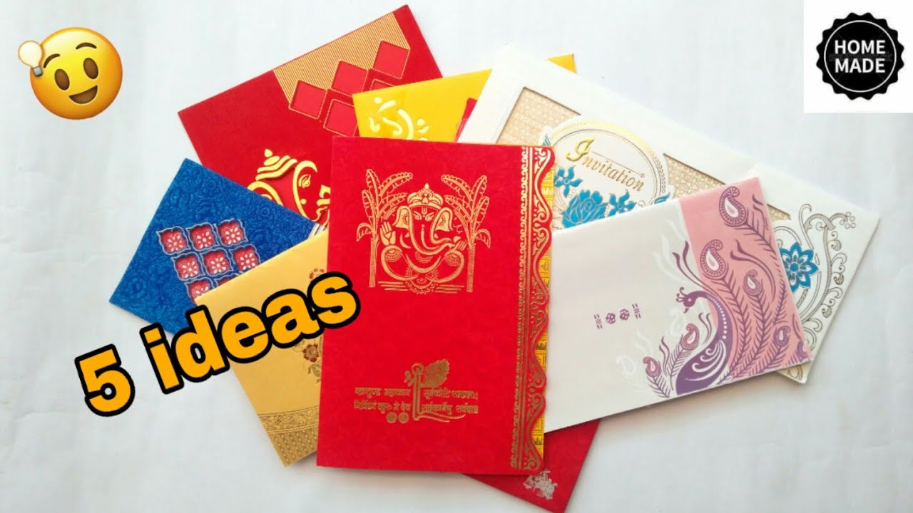 5 ideas of wedding card craft | best out of waste | wedding card craft ideas