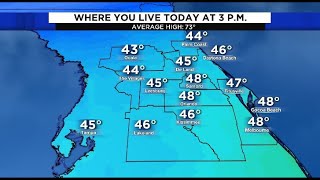 Bitter cold settles into Central Florida