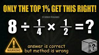Your Answer is CORRECT But Your Method is WRONG! | PEMDAS Brain Teaser