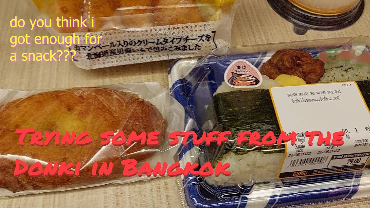 Trying some food from the DonDon Donki in Bangkok