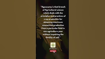 Agronomy Definition | Subscribe for more related videos | #agriculture #information #definition