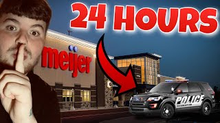 24 HOUR OVERNIGHT CHALLENGE IN MEIJER **COPS CALLED**