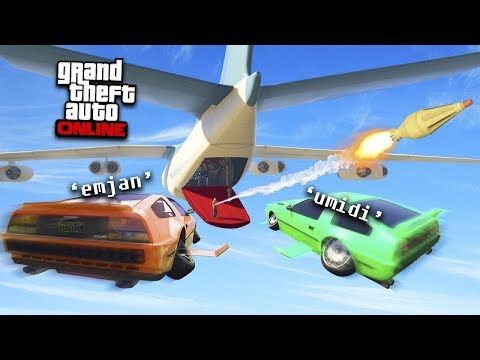 UÇAN ARABALAR İLE DEV UÇAKTAKİ ADAMLARLA KAPIŞIYORUZ !! - GTA 5 Online (Heist)