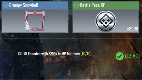 Call Of Duty Mobile Kill 10 Enemies with any SMGs in MP Matches Task Complete