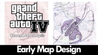GTA IV Original Map Concept Art - Tri-State Area