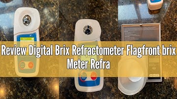 Review Digital Brix Refractometer Flagfront brix Meter Refractometer Automatic Temperature Compensat