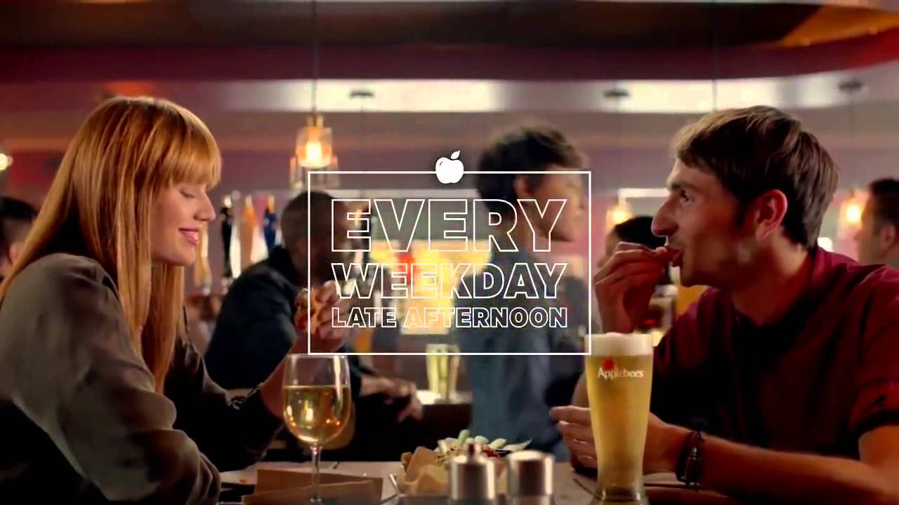 Applebee's Half Price Apps Late Afternoon tv commercial ad 2015 HD