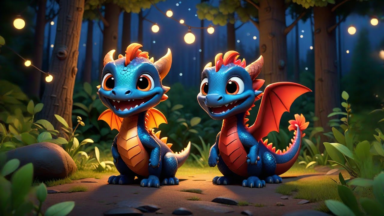 Two Baby Dragons Blow Tiny Flames | Fantasy Song for Kids | Nursery Rhymes and Imaginative Learning