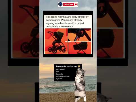 Video baby stroller from lamborghini.