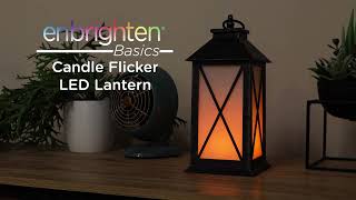 76653: Enbrighten Basics Candle Flicker LED Lantern - Operation