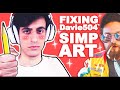 FIXING Davie504 's Draw My Life... (SIMP Reveal!) also bass battle