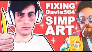 FIXING Davie504 's Draw My Life... (SIMP Reveal!) also bass battle