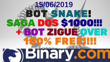 PROJECT ACHIEVING THE $ 1000 AT BINARY.COM 2019 AND BOT UNDER ZIGUE ZAGUE 100% FREE