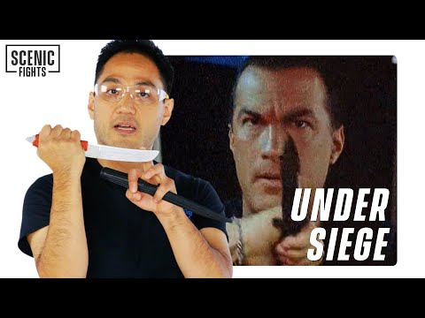 Knife Expert Breaks Down Steven Seagal's Under Siege Knife Fight | Scenic Fights
