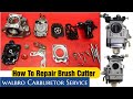 How to repair brush cutter carburator  brush cutter starting problems  wall bro carburettor servic