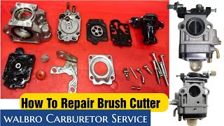 How To Repair Brush Cutter Carburator | Brush cutter Starting Problems | Wall Bro Carburettor Servic
