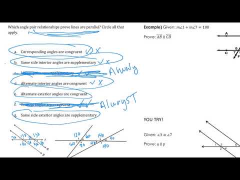 3.08 Proving lines are parallel
