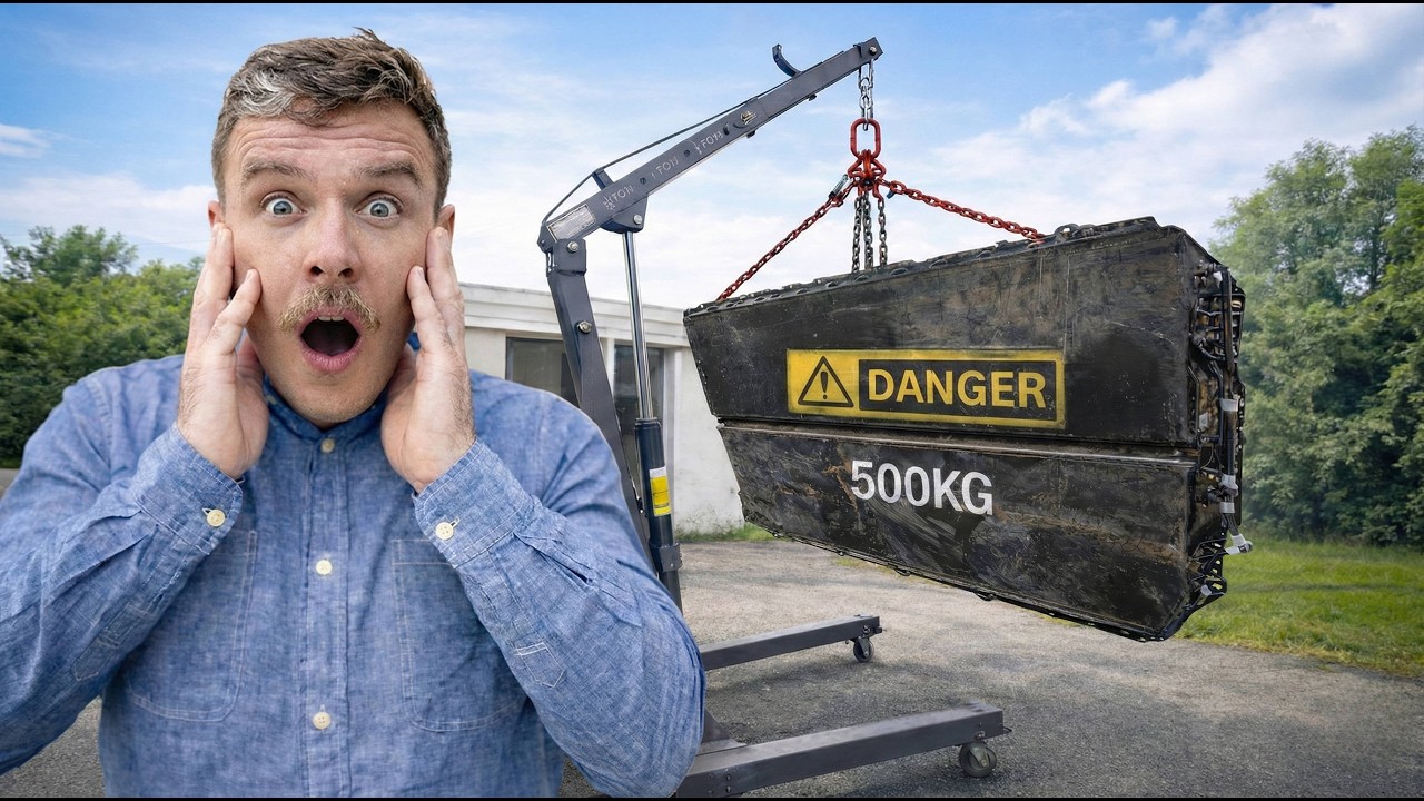 Я допустил ошибку, перемещая батареи электромобиля без надлежащих инструментов!