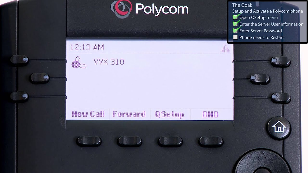 How to Setup and Activate a Polycom Phone - YouTube