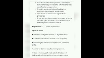 Software Testing#fresher#experienced #getemployed#youtubeshorts #softwaretestingjobs#qajobs#intern