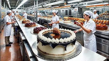 How Millions of Cakes Are Made in a Factory | Automated Cake Factory Process