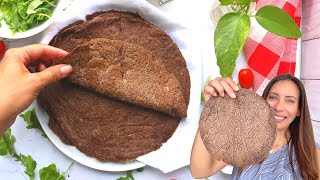 Keto Flaxseed flour tortilla with 3 ingredients | yeastfree and glutenfree | Recipe # 184