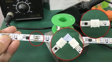 How to Welding/Repair Addressable LED Strip Lights - Quick connector connect WS2812B LED tape lights