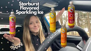 Let's Review the Sparkling Ice Starburst Flavored Drinks - Orange, Lemon, Cherry, and Strawberry