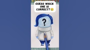 Which one is Correct for Sadness 😔? (Inside Out) #shorts #sadness #guess #drawing