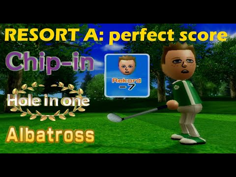 Wii Sports Resort Golf  |  Resort A [-7] *WR* (Perfect Game)