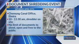 Free paper shredding event to take place in Elmira