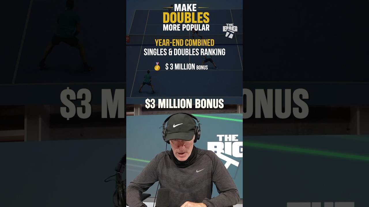 Brad Gilbert ideates on how to make doubles more popular 📈 #tennis #doubles