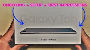 Samsung Galaxy Tab A7 Lite | Unboxing, Setup & First Impressions