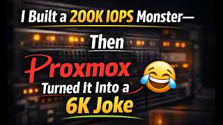 I Built a 200K IOPS Monster—Then Proxmox Turned It Into a 6K Joke
