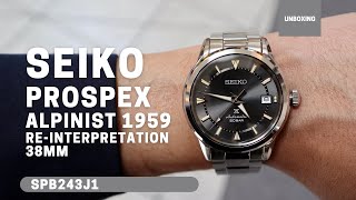 Unboxing Seiko Prospex Alpinist 1959 Re-Interpretation Grey Dial SPB243J1 -  YouTube