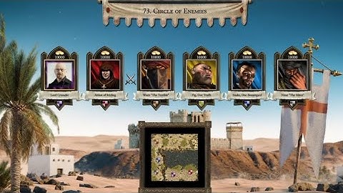 Stronghold crusader definitive edition classic trails mission # 73 Circle of Enemies 2 🆚 4
