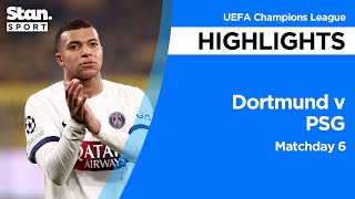 Thumbnail for Borussia Dortmund v PSG Highlights | 2023-24 | UEFA Champions League
