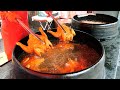 가장 싼 가마솥 통닭, 닭다리, 닭날개 - 음성5일장 / giant cauldron whole chicken - korean street food