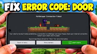 How To Fix Minecraft Bedrock Error Code: Door on Mobile