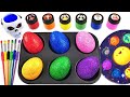Satisfying Video L How To Make Rainbow Lollipop Skull With Slime Eggs Into Galaxy Cutting ASMR 01 