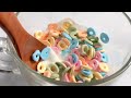 🥣미니오븐 알록달록 후루트링 시리얼 머랭쿠키 만들기🥣 Making Colorful Froot Ring Cereal Meringue Cookies Using Mini Oven