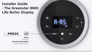 Installer Guide – The Greenstar 8000 Life Boiler Display