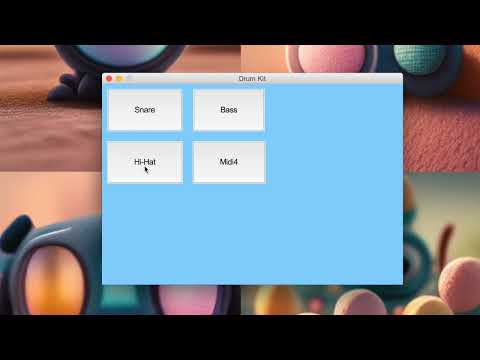 Villa Drum Kit/Midi App in Python with Tkinter and Pygame, Featuring AI-Generated Sounds - Demo