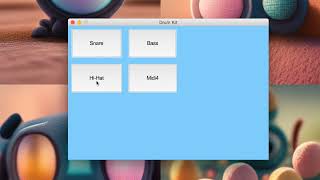 Villa Drum Kit/Midi App in Python with Tkinter and Pygame, Featuring AI-Generated Sounds - Demo
